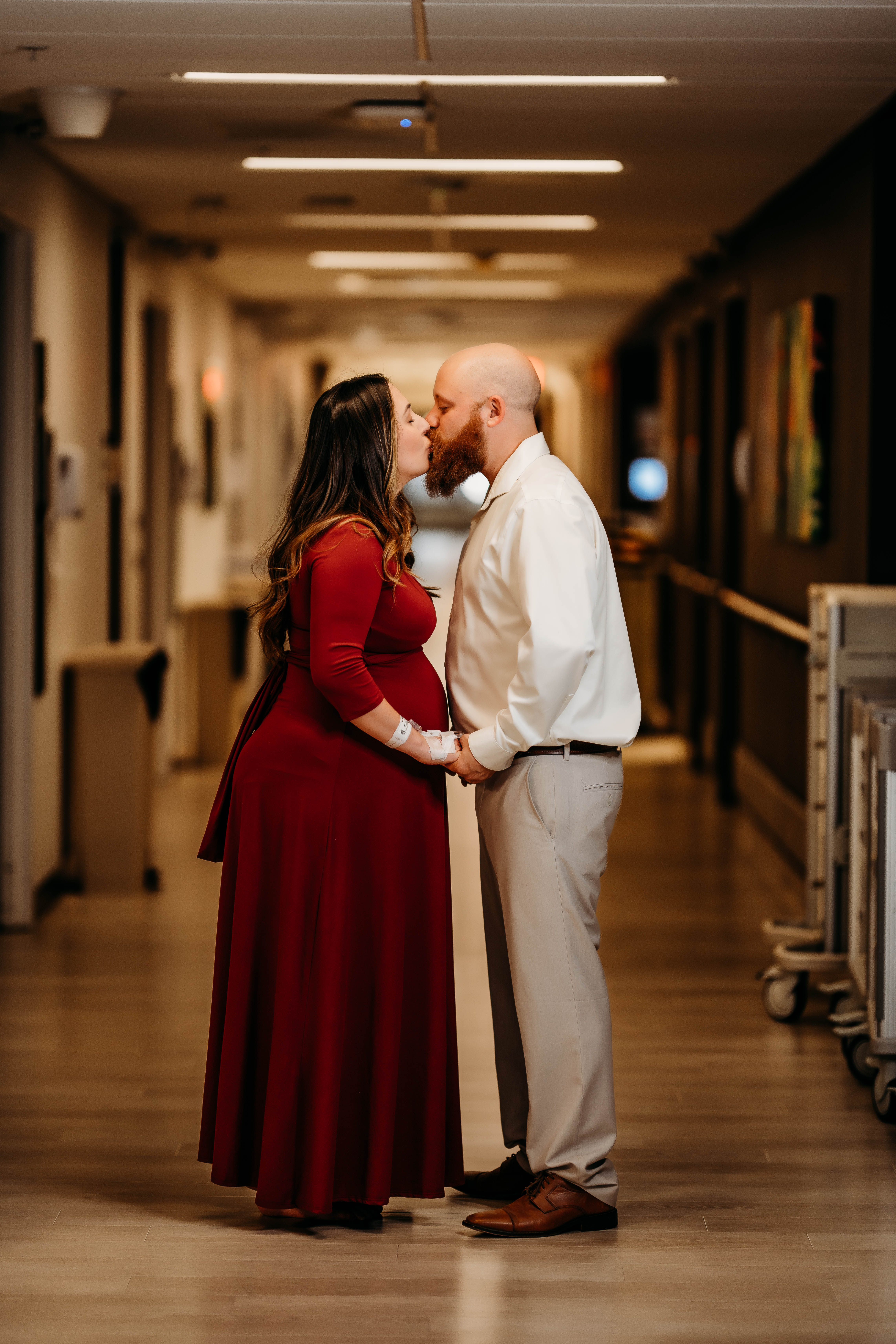 hallway kissing